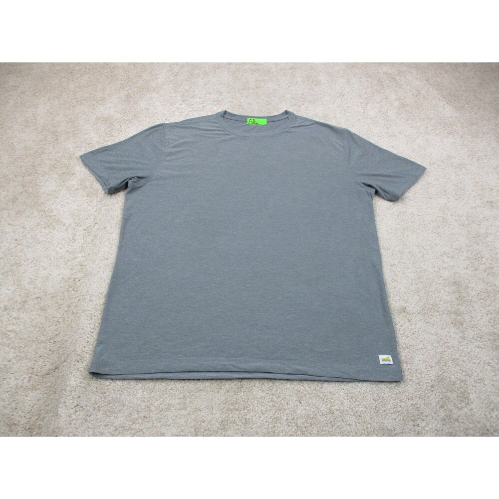 Vuori Shirt Mens XL Strato Tech Tee Heather Gray Short Sleeve Gym Workout V126